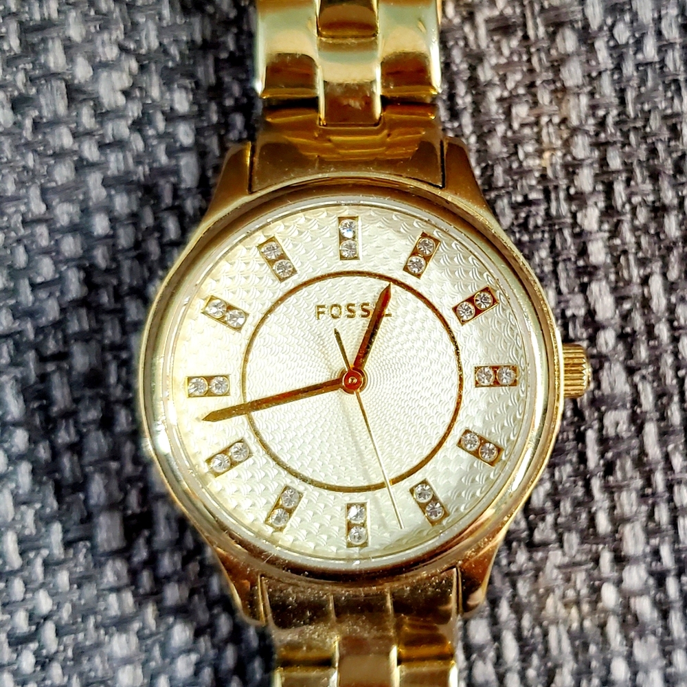 Gold Fossil Watch - image 1